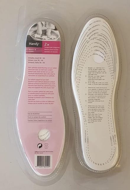 Memory foam inlegzolen - steunzolen - comfort - zolen - voeten