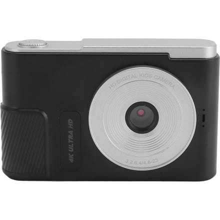 Appareil photo numérique 48MP 4K 16x Zoom numérique Écran 2,4 pouces Appareil photo compact portable pour enfants étudiants noir