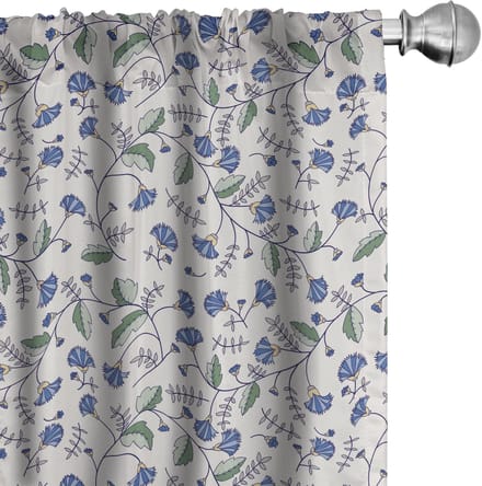 ABAKUHAUS Voorhang Bladeren – 2x75x225 cm – Microvezel – Halfschaduw