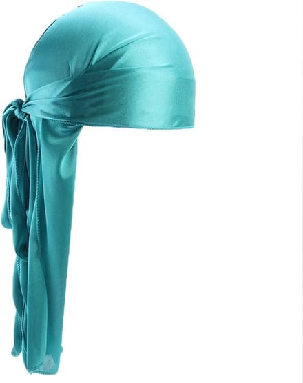 Knaak Du-Rag - Premium Kwaliteit - Satijn - Waves Creëren - Comfortabel Hoofddeksel - Turquoise