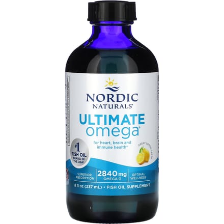 Ultimate Omega, Citroen, 2.840 mg, 237 ml(8 fl oz)