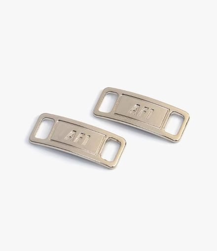 Go Go Gadget - Sneaker tags - Schoenveters - 1 set van 2 stuks - Metaal - Zilver