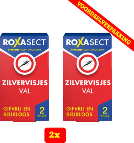 2x -Roxasect Zilvervisjesval (2 x 2 stuks) - Voordeelverpakking!