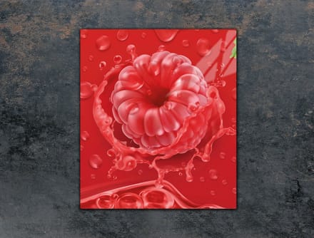 TMK ArtDeko Serie - Snijplank Glas - 45x52 cm - Malina