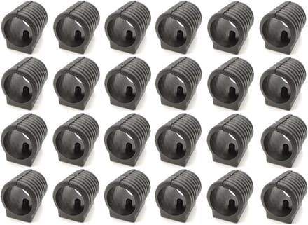 Kunststof Stoelpoten 24 Stuks 19 mm Zwart