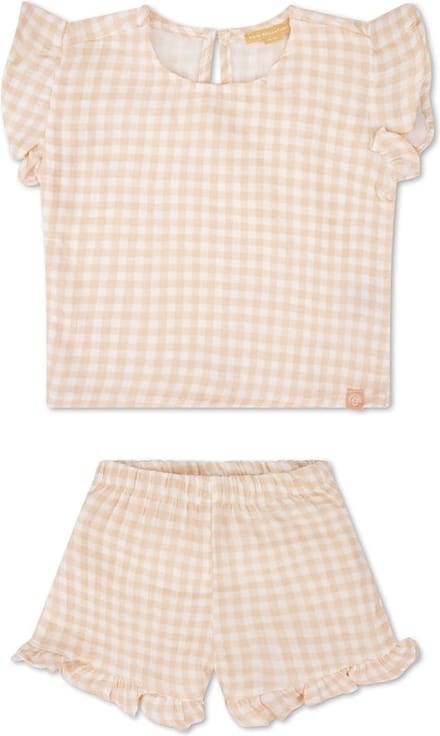 Swim essentials Strand Kleding Set Meisjes Apricot Orange - Muslin 62/68