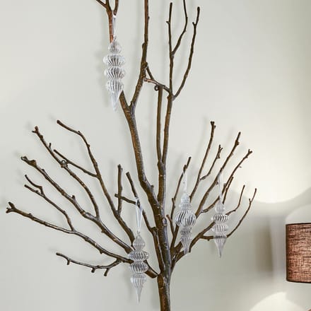 LOBERON Kerstversiering set van 4 Diorise helder