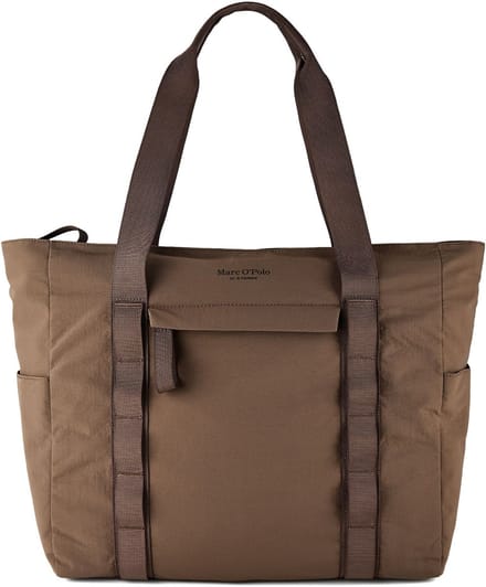 Marc O'Polo shopper schoudertas Lica Shopper Dark Nickle bruine