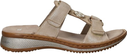 Ara - 1229003 HAWAII 2.0 - Dames slippers - Kleur: Wit/beige - Maat: 41