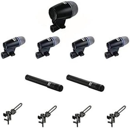 Dynamische Microfoon Set - Percussie Microfoons - Muziek Opnemen - Cardioïde Patronen - 7 Delig - Zwart