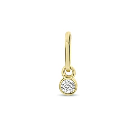 14K geelgoud hanger zirkonia 4032524
