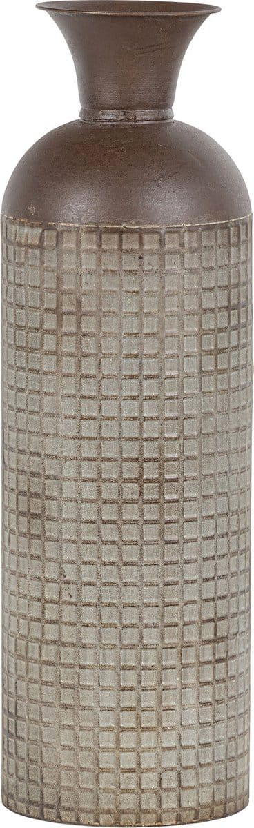 WOOOD Exclusive Kari Vaas L - Metaal - Bruin - 60x17x17