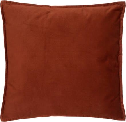 Atmosphera Bank/sierkussens huiskamer Sophia - 45 x 45 cm - Terracotta - polyester - met rits