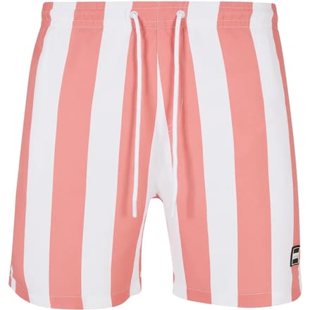 Urban Classics - Pattern palepinkbarstripe Zwemshorts - XXL - Roze