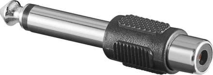 Jack naar tulp adapter - Zwart - Allteq