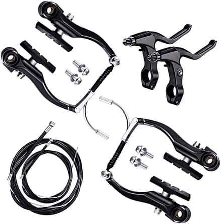 Aluminium Fietsremhevels en Remkabels Set voor Mountainbikes