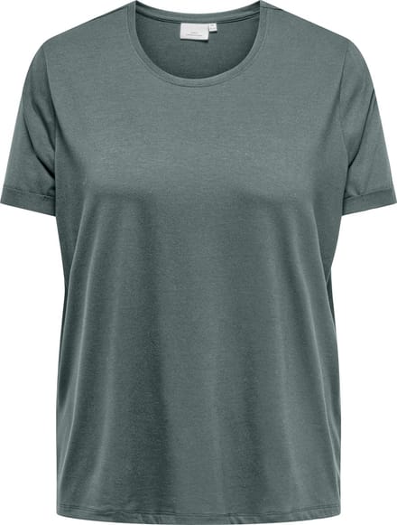 ONLY CARMAKOMA - CARMOSTER S/S FOLD UP TOP JRS NOOS - Dames - T-shirts