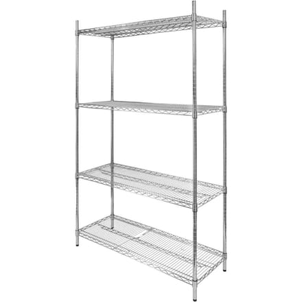 Mega-M Storage - Draadstelling - Verchroomd staal - Grote capaciteit - Hoge belastbaarheid