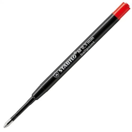 Balpenvulling stabilo standaard medium rood blister