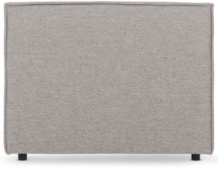 Hoofdbord ANISA 90 cm, gestoffeerd met stoffen bekleding - grijs