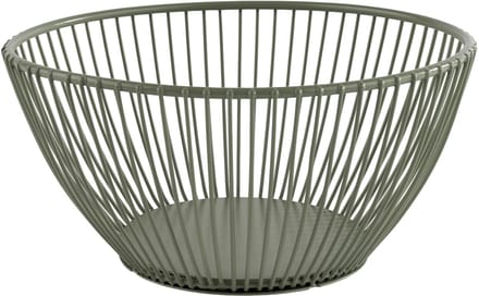 APS brood- en fruitmand SVART, rond, 200 mm, groen
