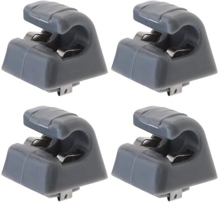 Vt products - Auto Zonneklep Clips - 4 Stuks - Grijs - Zonneklep