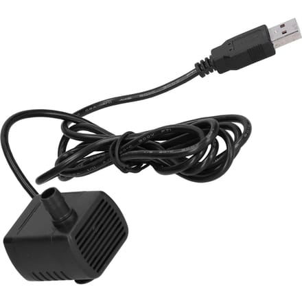 Waterpomp USB Stekker Aquarium Microcirculatie Apparaat met Zuignap DC5V 120LH 50cm Opvoerhoogte black