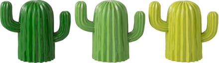 J-Line decoratie Cactus - polyresin - groen - small - set van 3