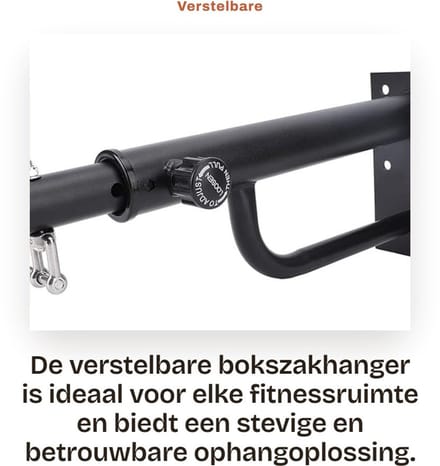 Dailygoods - Verstelbare Bokszakhanger met Draagvermogen tot 150 kg