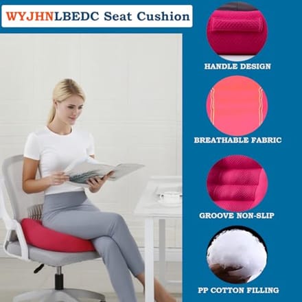 Ergonomisch zitkussen 40 x 40 cm voor auto, bureaustoel, rolstoel, en eettafel - Verhoogde zitervaring