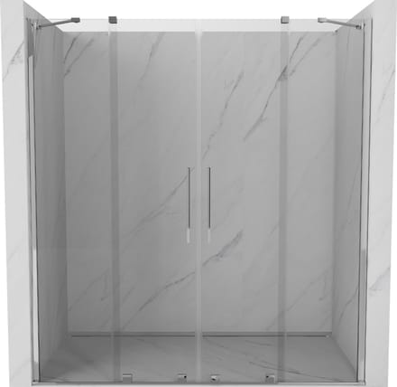Mexen Velar Duo schuifbare douchedeur 200 , transparant, chroom - 871-200-000-02-01