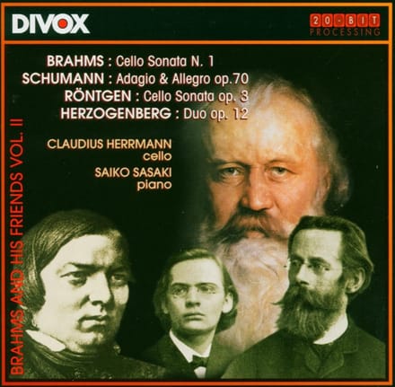 Claudius (Violoncello);'s Herrmann - Brahms & His Friends Volume 2 (CD)