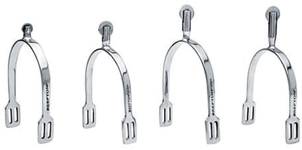 Sefton Stainless Flat Rowels Hombre Flat End English Sporen Zilver 20 mm