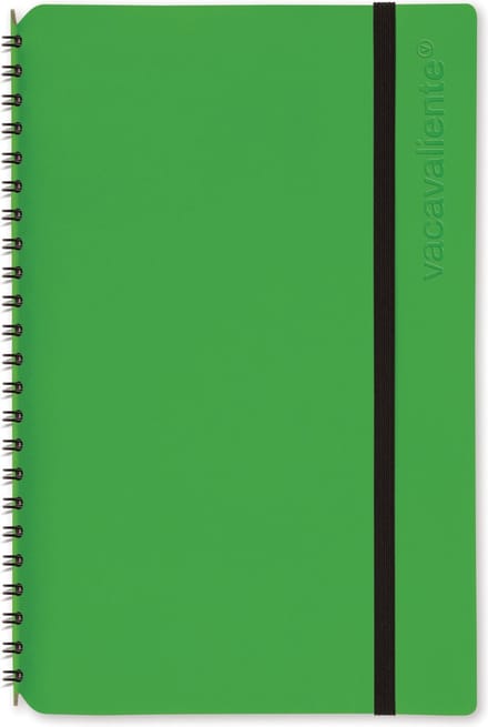 Vacavaliente - Notitieboek A5 - Gerecycled Leer - Groen