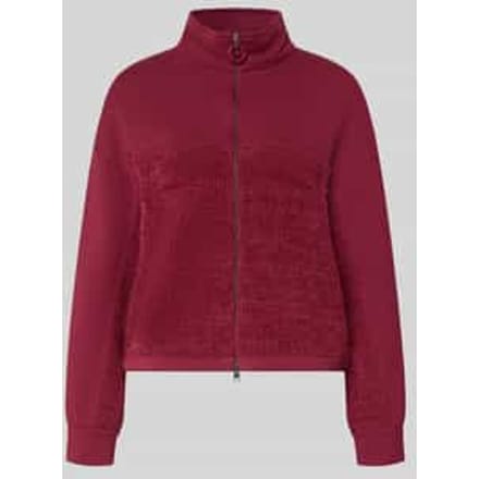 Regular fit sweatjack met gebreid detail