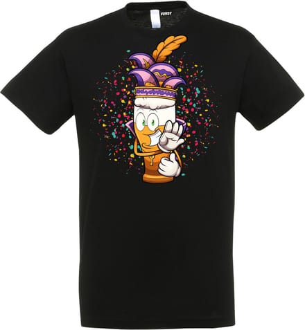 T-shirt Alaaf Bier | Carnaval | Carnavalskleding Dames Heren | Zwart | maat L