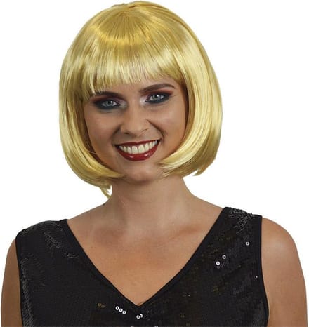 Bobline pruik blond