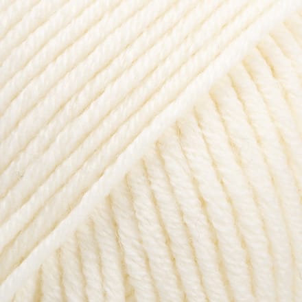 DROPS Merino Extra Fine Uni Colour - 01 naturel - Wol Garen