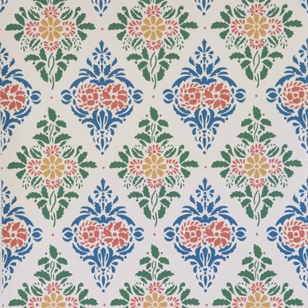 Duro Vliesbehang 038-18 - Gammalsvenska Papper - Bloemen Wit - 53cm x 10.05m