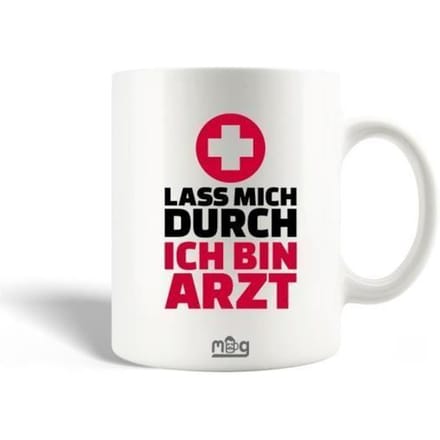 Mug en Céramique Lasst mich durch ich bin Arzt