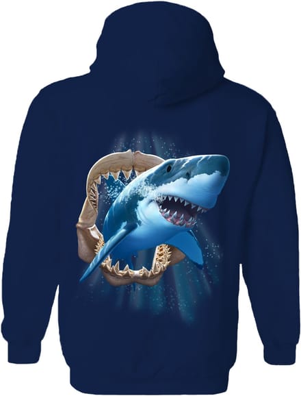 Haai Shark Jaw The Coloured House Hoodie 4XL