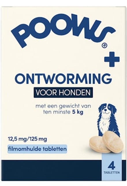 Poows Ontworming Grote Honden - 4 tabletten