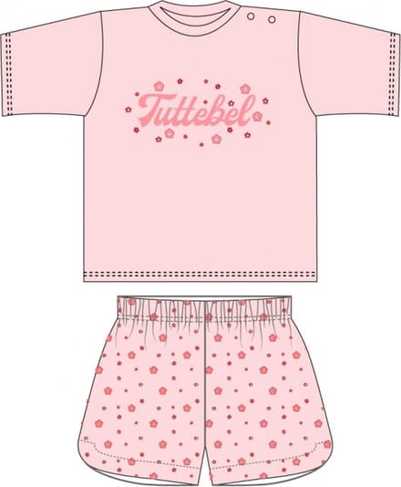 Fun2Wear - Shortama Tuttebel - Roze - Maat 128 -