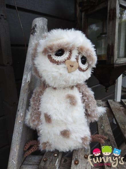 Haakpakket Funny Furry Owl Soft lichtbruin