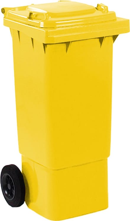 Afvalcontainer 80 liter geel