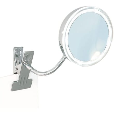 Bravat cosmetic mirror ALIMOS incl. spiral arm with clamp and lighting