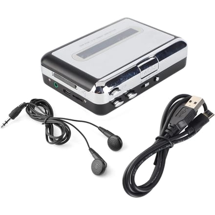 USB-cassetteband naar pc MP3 CD-switcher Converter Capture o Muziekspeler met hoofdtelefoon