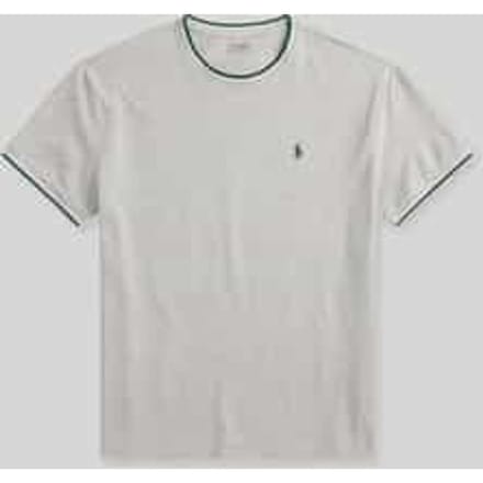 regular fit T-shirt van katoenmix met contrasterende strepen