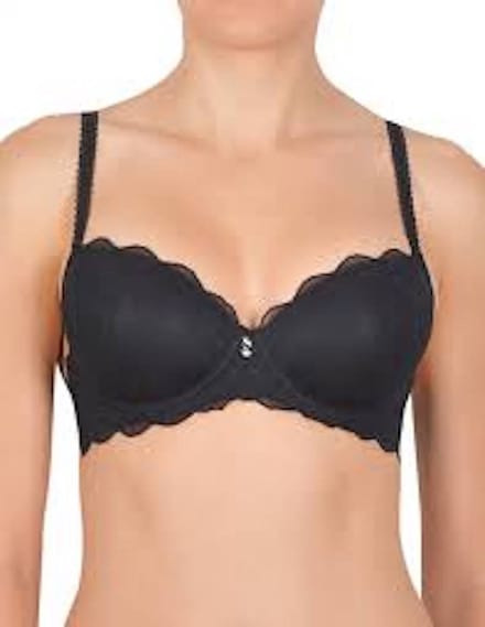 Naturana padded lace beugel BH maat 80C zwart