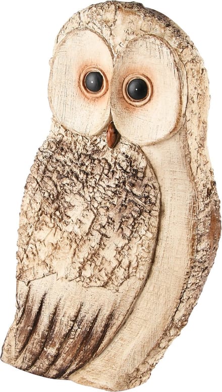 Dekoratief | Uil, naturel, resina, 17x7x29cm | A235920